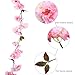 GTidea Silk Plants Direct Artificial Cherry Blossom Hanging Vine Spray Arrangements Faux Garland Fake Wreath Home Garden Yard Fence Party Wedding Decor Pink