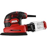 SKIL Corded Detail Sander, Includes 3pcs Sanding Paper and Dust Box - SR250801