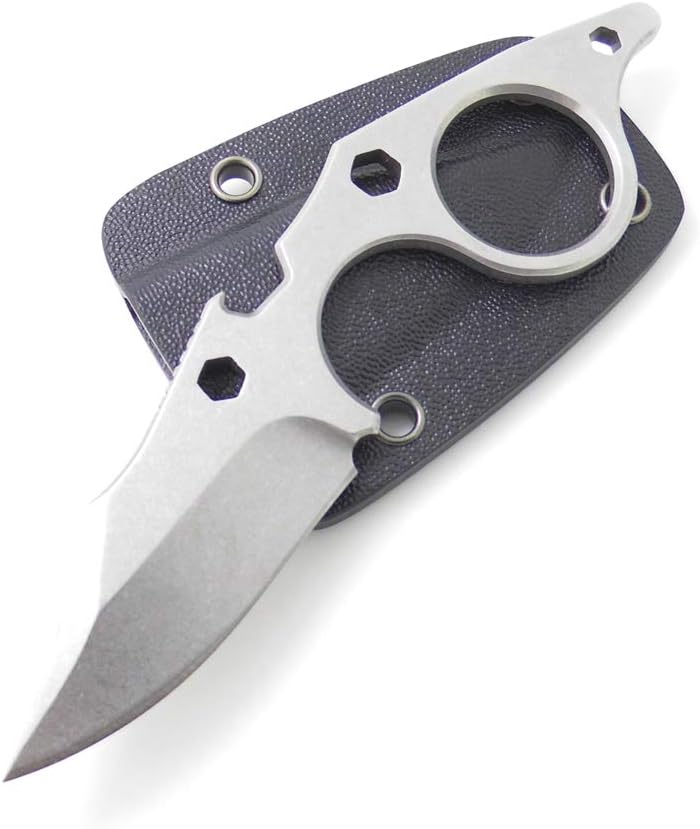 MASALONG Full Tang Fixed Blade Neck Mini Multifunction Knife M126