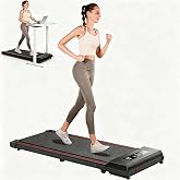 Under Desk Walking Pad for Home – 2.0HP Treadmills for Home Small Space LED Display Electric Mini Walking Pad 0.6-6.2MPH 330L