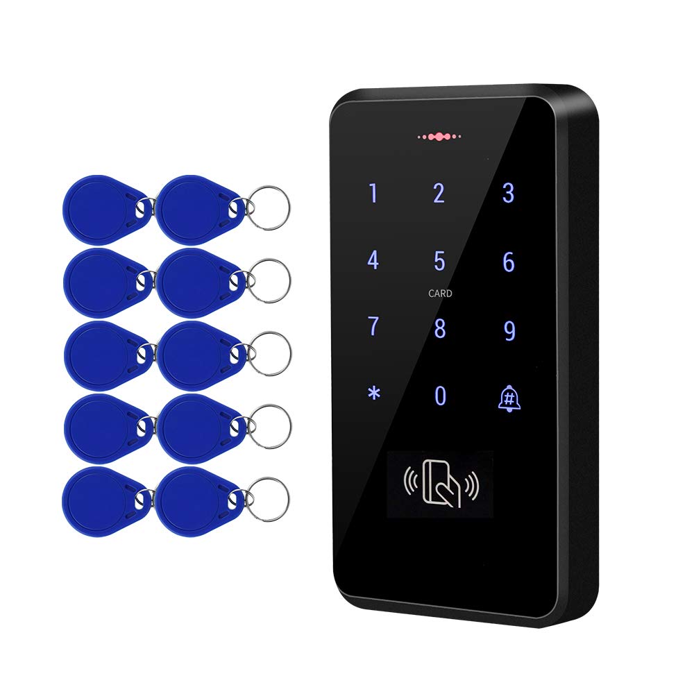 FTSTech DC12V IP68 RFID Waterproof Door Access Control System with Wiegand 26/34 Support 3000 User+10 Blue Keyfob (IC 13.56MHz) — image 1
