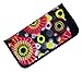 4 Pack Soft Slip In Eyeglass Case For Women, Fun Daisy Design, Color Assortment