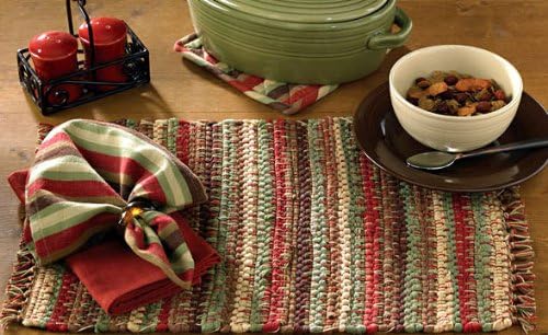 Casual Classics Stripe Kitchen Earth Placemats Set