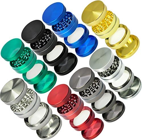 LIHAO Grinder Garrantie à Vie, 2”(5cm) Grinder en Zinc Alliage en 4 pièces - Noir - Cuisine A Vivre LIHAO Grinder Garrantie à Vie, 2”(5cm) Grinder en Zinc Alliage en 4 pièces - Noir