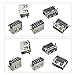 TOVOT 150PCS USB Connectors Assortment Set 15 Sizes Micro USB Connectors Male and Female Ports 2.0 3.0 Type A Jack Socket Connector Replacement Adapters