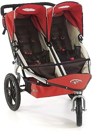 bob revolution double stroller orange