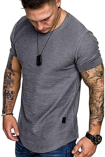 Uni Clau Fashion Mens T Shirt Muscle Gym Workout Athletic Shirt