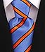 Scott Allan Blue Tie | Mens Tie Blue and Orange Necktie | Carbata Para Hombre Elegantes