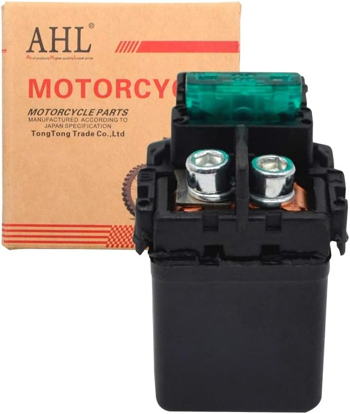 AHL Motorcycle Starter Solenoid Relay for XR125 L 2003-2004 XL125V XL125V V1-3 Varadero 2001-2003 VTR1000 FV/FW/FX/FY/F1/F2/F3 Firestorm 1997-2003