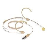 YXG Headworn Two Earset Over Ear Hanging Mic Beige