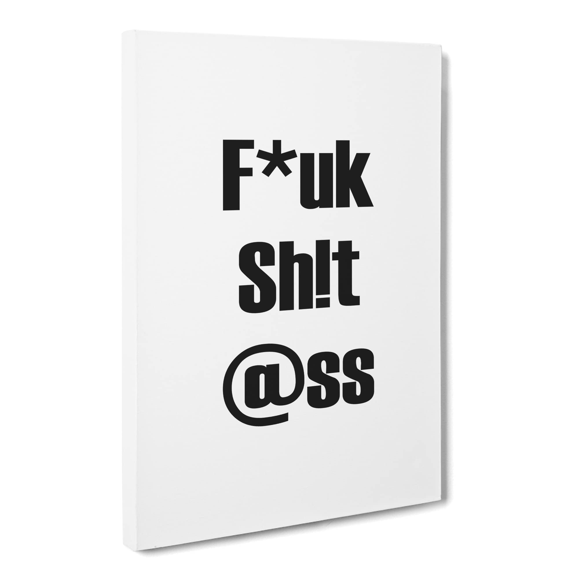 Mind Your Language Typography Quote Canvas Print | Gallery Wrapped 30mm Frame Wall Art | 20x14 inches | Ready to Hang | Modern Typography Picture | Living Room Bedroom Lounge Office