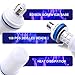 OMK - LED Flame Effect Fire Light Bulbs - Newest Upgraded 4 Modes Blue Flickering Fire Simulated Lamps - E26 Base LED Bulb - 6W Energy Efficient Fire Lights for Indoor/Outdoor Decoration (2Pack)