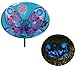Gifted Living Butterfly and Flowers Glow in The Dark Garden Stake Birdbath