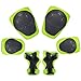 KUYOU Kids Knee Pads Elbow Pads Guards Protective Gear Set Safety Gear for Roller Skates Cycling BMX Bike Skateboard Inline Skatings Scooter Riding Sports （Dark Green）