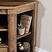 Sauder Palladia Corner TV Stand Console Entertainment Credenza, in Vintage Oak