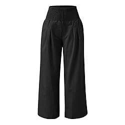 Womens Capri Pants for Summer Leg Palazzo Pants for
