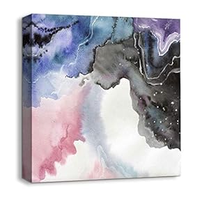 Canvas Wall Art Abstract Bricks Feature Painting Artwork for Home Prints Framed - 12x12 inches