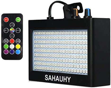 Strobe Lights,SAHAUHY 35W 180 LEDs Super Bright Flash Stage Lighting with Remote Control(Black 180)
