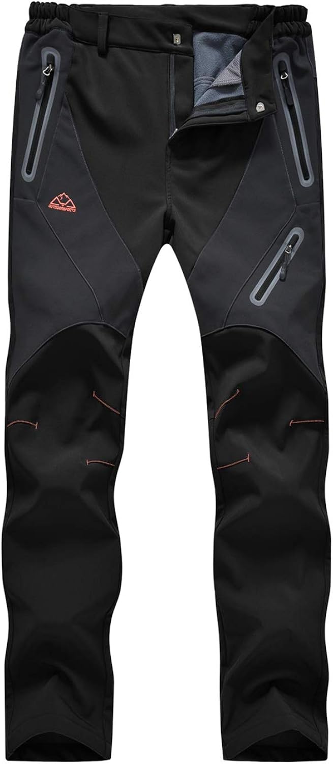 Rdruko Women's Waterproof Windproof Fleece Lined Warm Hiking Ski Snow Insulated Pants: Clothing