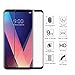 LG V30 Screen Protector,BONUM Full Coverage Anti-Scratch, Anti-Fingerprint, Easy to Install Curved Tempered Glass Screen Protector for LG V30