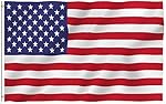 ANLEY [Fly Breeze] 3x5 Foot American US Polyester Flag - Vivid Color and UV Fade Resistant - Canvas Header and Double Stitched - USA Flags with Brass Grommets 3 X 5 Ft