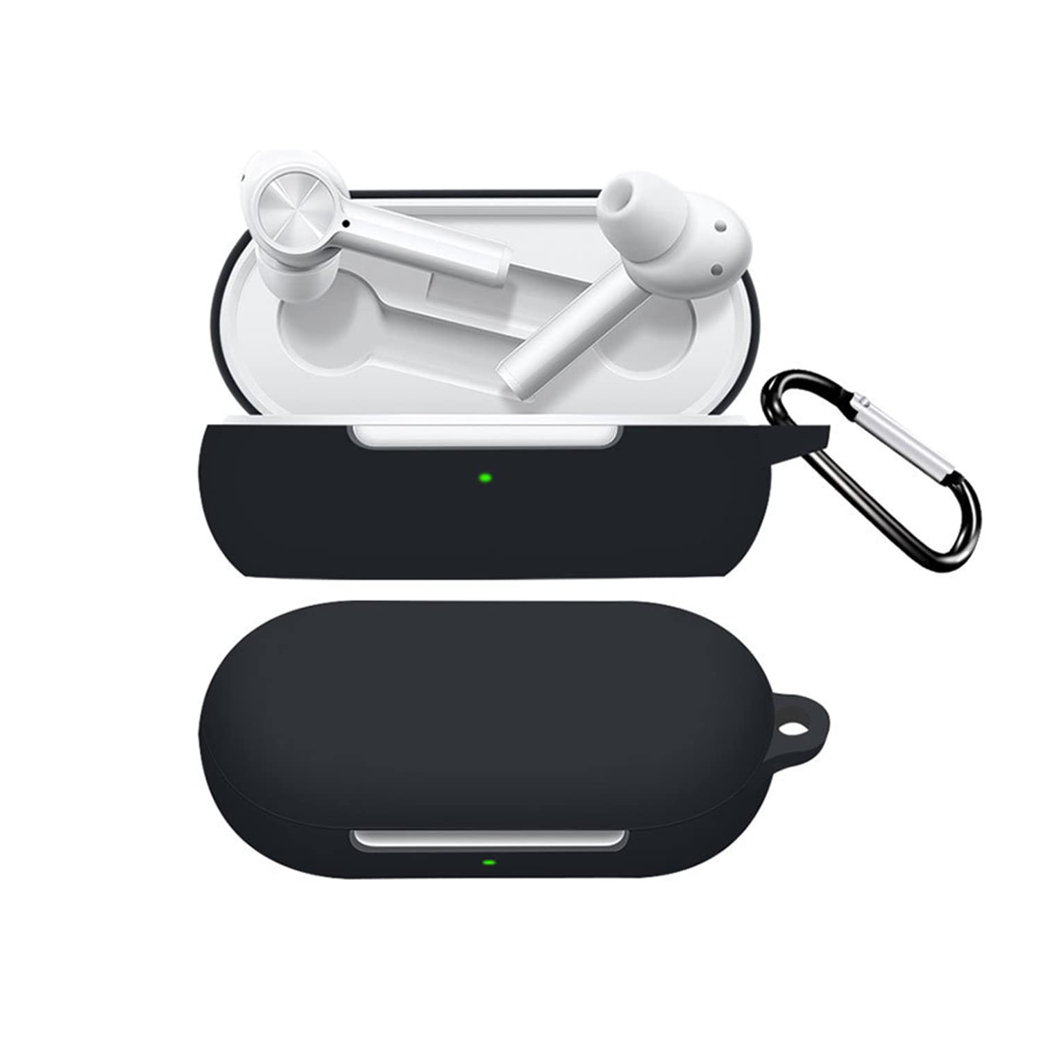 SCL Earphone Case for OnePlus Nord Buds Case [Black] OnePlus Nord Buds Cover Skins Silicone Case Shock Proof Protective Resistant Cover for OnePlus Nord Buds