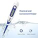 Dr.meter FDA Approved Body Temperature Thermometer, Fast Reading Digital Thermometer for Oral, Rectal and Underarm Using with Fever Indicator and Flexible Tip for Human Body and Pets