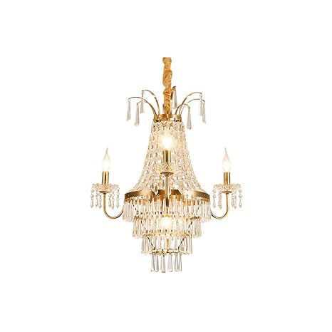 Gl 63735 Crystal Chandeliers 4 Lights Living Room Dining Hall