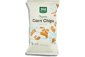 365 by Whole Foods Market, Organic Sea Salt Corn Chips, Vegan, Gluten-Free, 9 Ounce