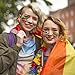 MAKJUNS 24pcs Gay Pride Rainbow Stickers Temporary Tattoo Body Paint 3 Shapes Tattoo Set for Gay Pride Celebrations (Square)
