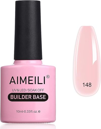 AIMEILI 8 in 1 Nude Pink Builder Base Gel 10ml UV LED Nail Polish