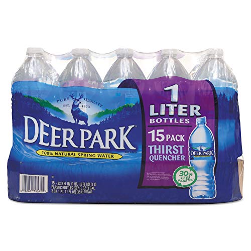Deer Park - Natural Spring Water, 1 Liter Bottle, 15 Bottles/Carton 828474 (DMi CT - Thumbnail 2