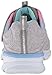 Skechers Kids Girls' Swirly Shimmer Time Running Shoe,Light Gray/Multi,
