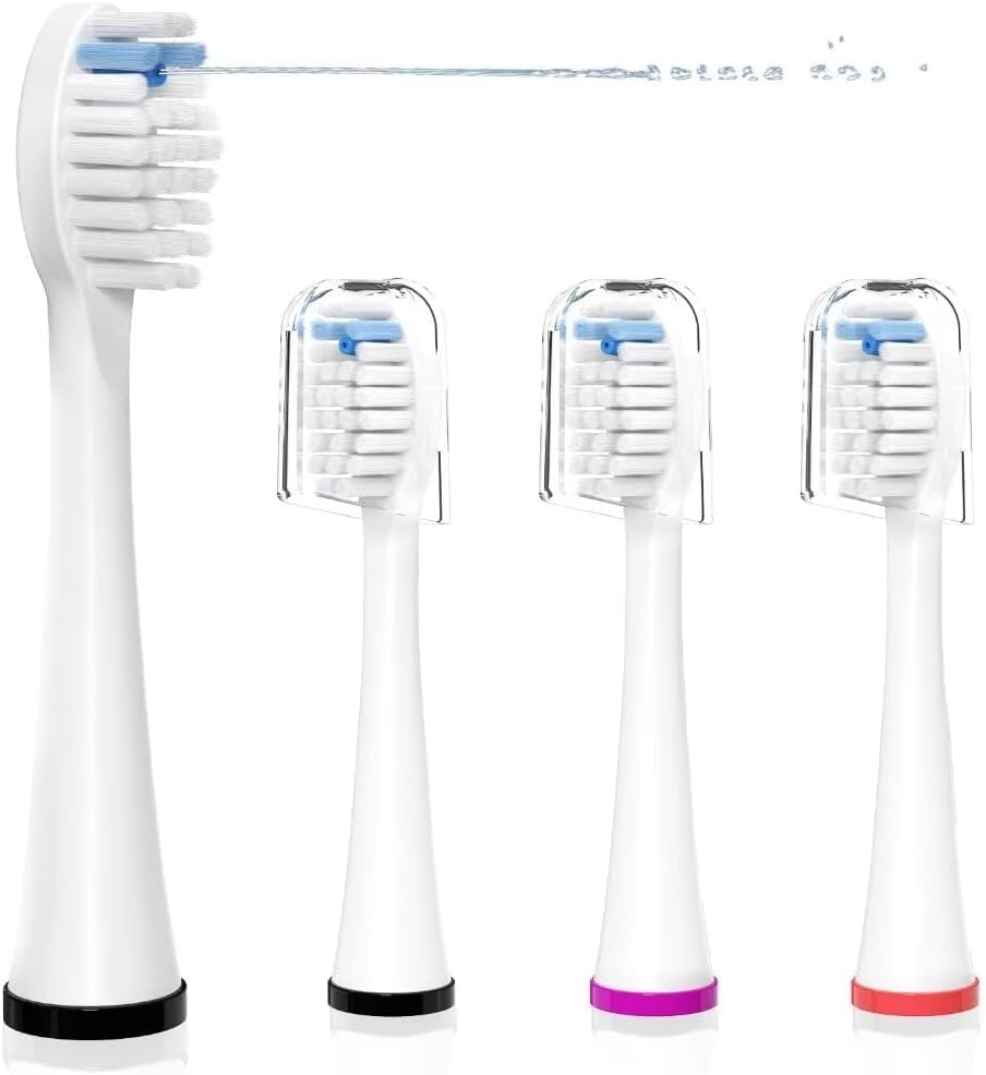 Photo 1 of Replacement Heads for WaterPik Sonic Fusion SF-01/SF-02/SF-03/SF-04,Replacement Brush Heads Compatible with WaterPik Sonic Fusion 2.0 Flossing Toothbrush with Cover