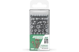 AK Resin AKBIT0005 Forest Mushrooms BASING Bits (63 Pieces)