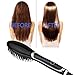 Hair Straightener Brush Ceramic Fast Heating Hair Straightening Brush Temperature Display Anti-scald Effective Hair Styling Iron Tools Mini Black Color Available