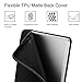 Fintie SlimShell Case for iPad 6th / 5th Generation (2018/2017), iPad Air 2 / Air 1 (9.7 Inch) - [Built-in Pencil Holder] Soft TPU Back Cover with Auto Wake Sleep, Black