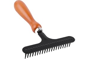 FLLUK Carpet Restoration Rake - 1 PC Hand Held Carpet Rake Carpet Groomer Rake, Shag Rug Rake,Cleaner Hair Suitable for Rug and Carpet Making Carpets Fluffy Again Restore Softness