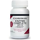 Kirkman Enzyme Complete/DPP-IV with Isogest, 90 Capsules | Broad-Spectrum Digestive Support, Protein &amp; Peptide Digestion, Carbohydrate Digestion, Gluten &amp; Casein Free