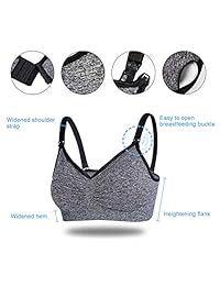 Aerfine - Sujetador de lactancia con hebilla de extensión a juego (3 unidades)