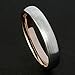 MNH Tungsten Rings for Men Wedding Band 4mm Thin Matte Finish Women Comfort Fit