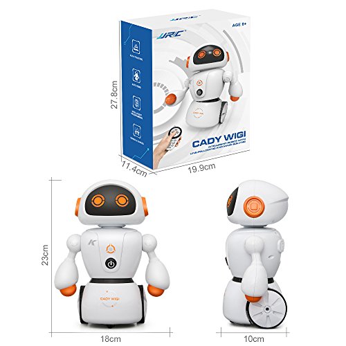 ECLEAR Remote Control RC Robot, JJRC CADY Smart Programming Flexible Robots Kit Toys Present For Kids Preschooler Entertainment,by Blue