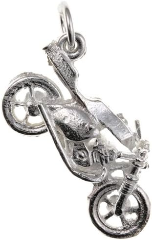 Sterling Silver Motorbike Charm