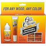 Olde Chicago Wood Filler and Scratch Repair kit for Wood Furniture and Floor. Fills and conceals Minor Scratches for Any Wood Color. Comes with 1oz Scratch Repair.65oz Wood Filler, and Applicator.