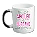 Sweet Romantic I'MNOT SPOILED MY HUSBAND JUST LOVES ME Heat Sensitive Color Changing Mug Custom Ceramic Morphing Coffee/Tea Cup Mug
