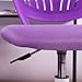 GreenForest Kids Teens Office Chair, Purple, Modern, Armless, Low Back, Ergonomic, Nylon Seat, 10.25 lbs