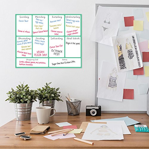image for Lushleaf Designs Dry Erase Meal Planner Calendar - 16