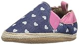 Robeez Girls' Heart Mania Slip-on, Heart Mania Navy, 12-18 Months M US Infant
