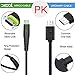 Micro USB Cable Reversible, Quick Charger Cable USB 2.0 Android Charging Cord Sync & Charging TPE Cable for Android, Samsung, Kindle, HTC, Xbox, PS4, Smart Phones and More 2-Pack(4ft & 0.65ft, Black)