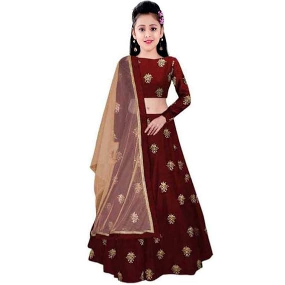 lehenga choli maroon colour
